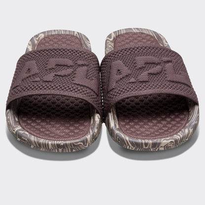 Women's Big Logo TechLoom Slide Chocolate / Sandstone / Marble