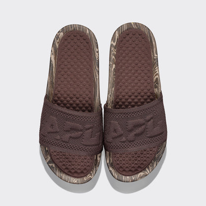 Men's Big Logo TechLoom Slide Chocolate / Sandstone / Marble