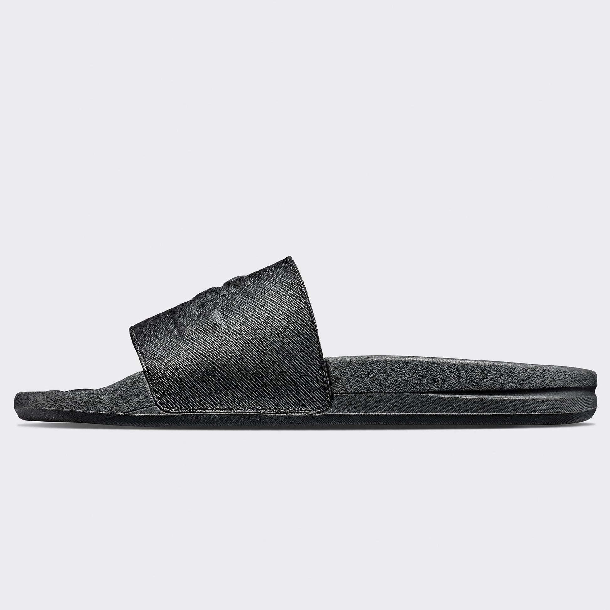 Women's Lusso Logo Slide Black