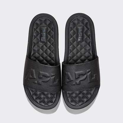 Men's Lusso Logo Slide Black