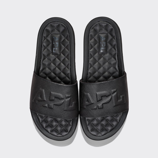 Men's Lusso Logo Slide Black