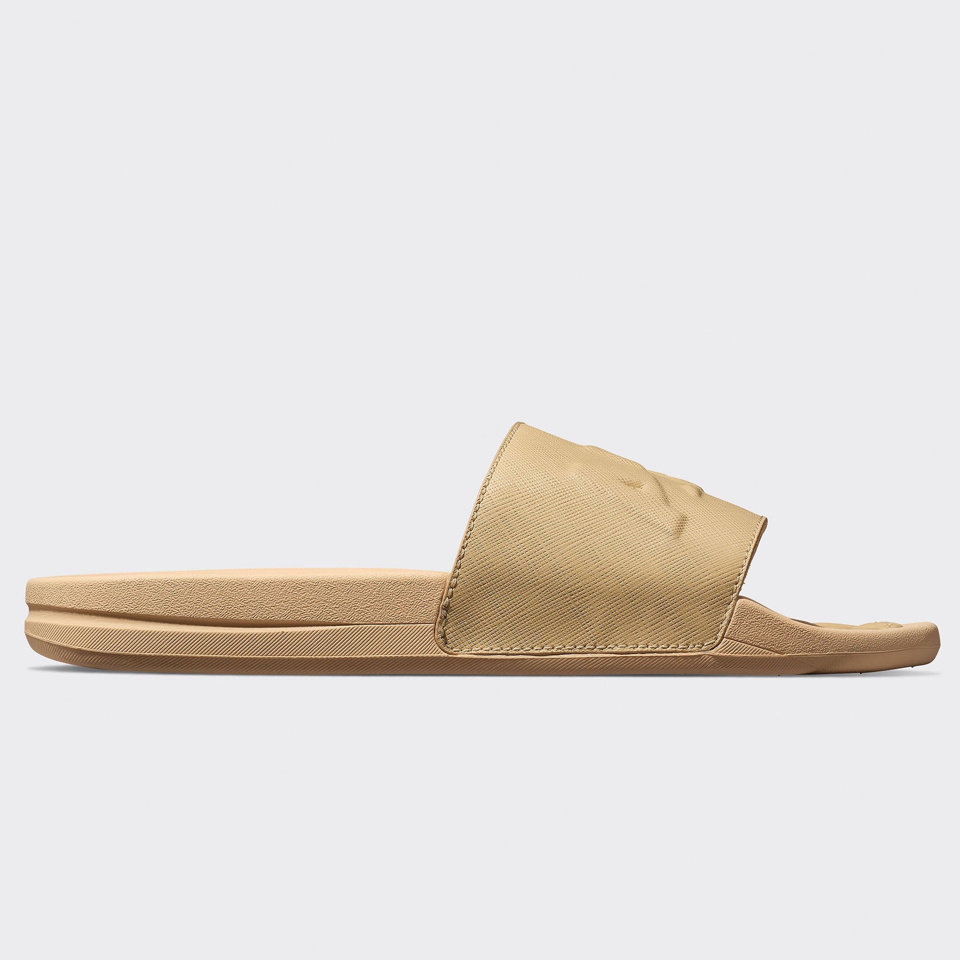 Women's Lusso Logo Slide Camel