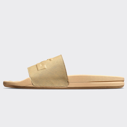 Women's Lusso Logo Slide Camel