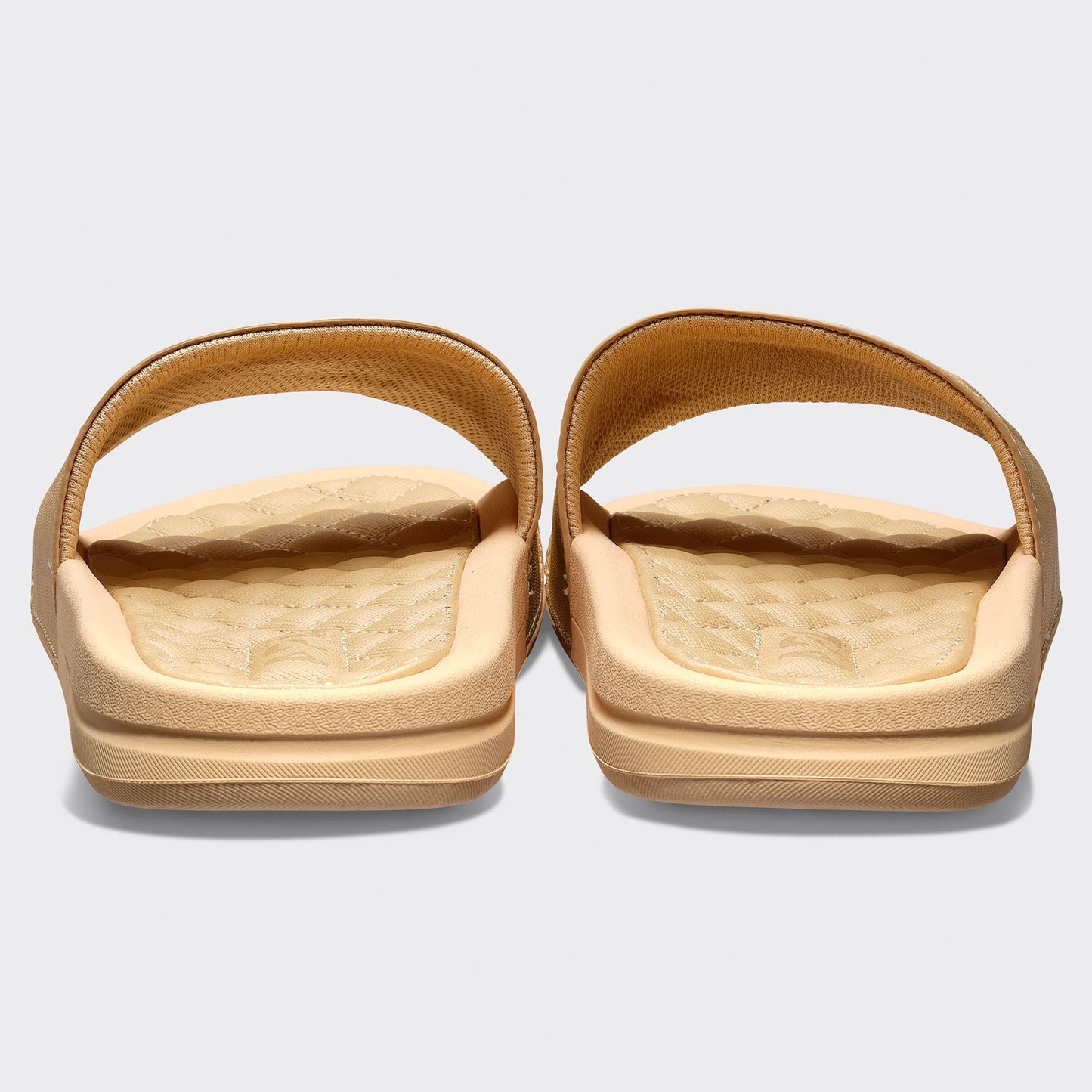 Women's Lusso Logo Slide Camel