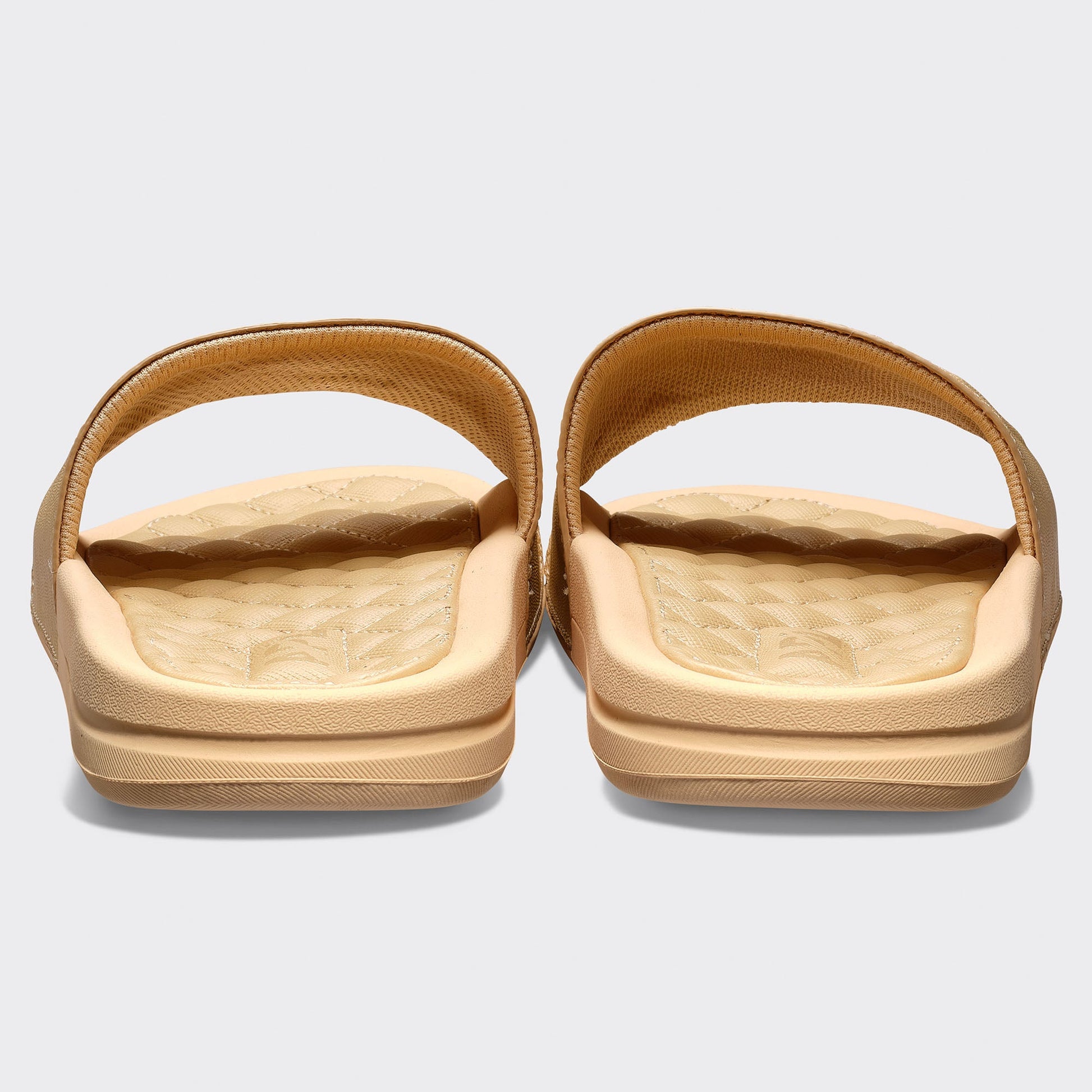 Women's Lusso Logo Slide Camel