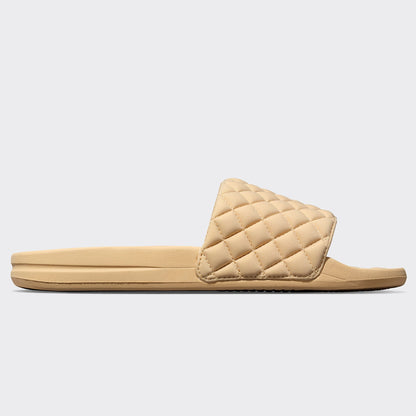 Women's Lusso Pool Slide Camel