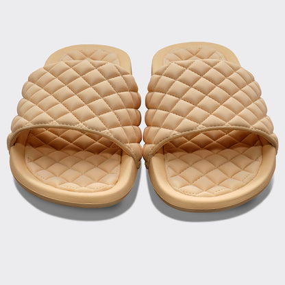 Women's Lusso Pool Slide Camel