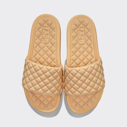 Women's Lusso Pool Slide Camel
