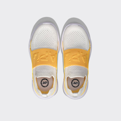 Youth's TechLoom Bliss White / Marigold / UV