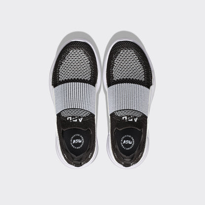 Youth's TechLoom Bliss Black / White / White / Ribbed